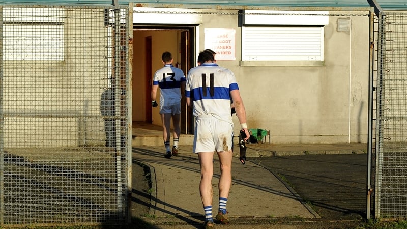 Diarmuid Connolly leaves the field after ST Vincent's were defeated by Rathnew in the Leinster club SFC quarter-final