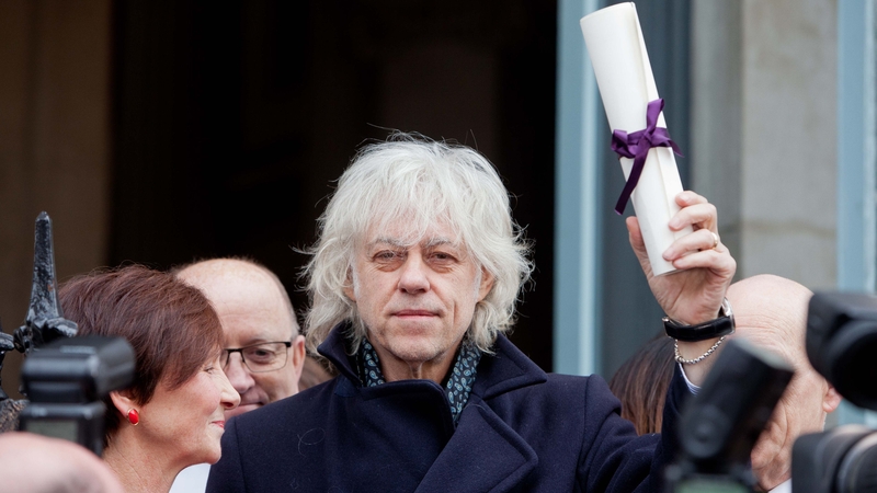 Bob Geldof returned his award last month