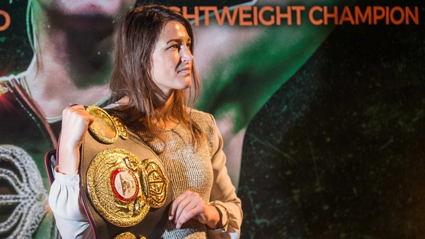 Taylor with the WBA lightweight title belt