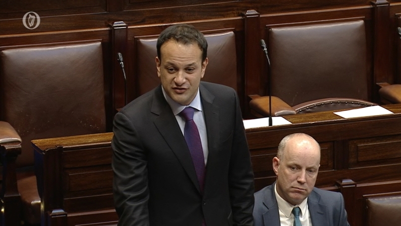 Leo Varadkar was speaking during Taoiseach's questions