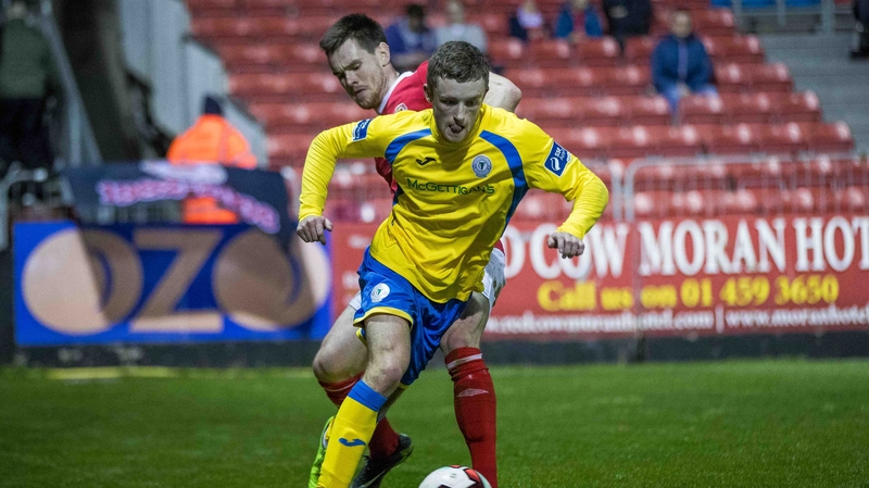 Caolan McAleer in action for former club Finn Harps