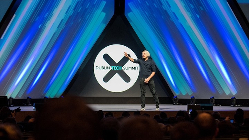 American entrepreneur Gary Vaynerchuk speaking at last year's summit