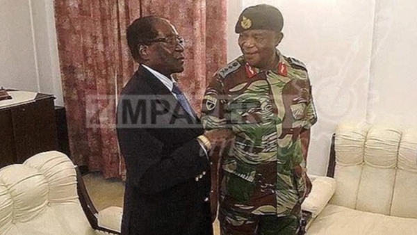 Robert Mugabe, who has has ruled Zimbabwe since 1980, meets Army chief Constantino Chiwenga