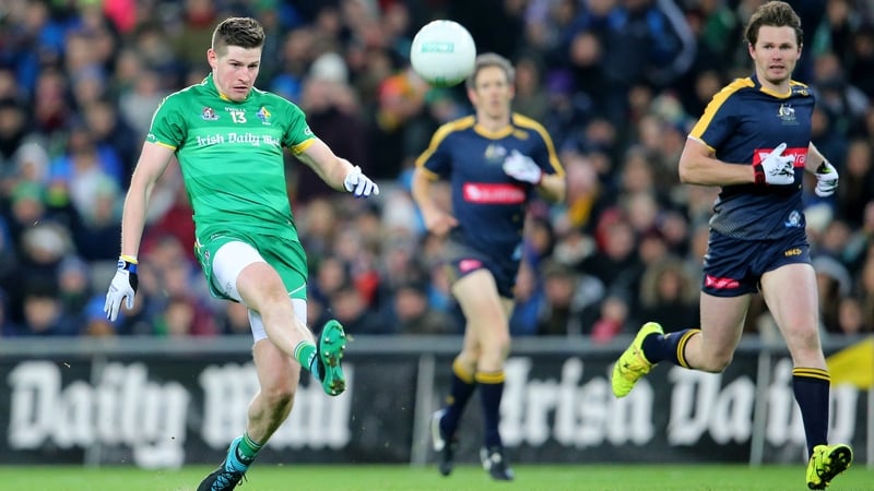 Darren Hughes in action against Australia in 2015 at Croke Park