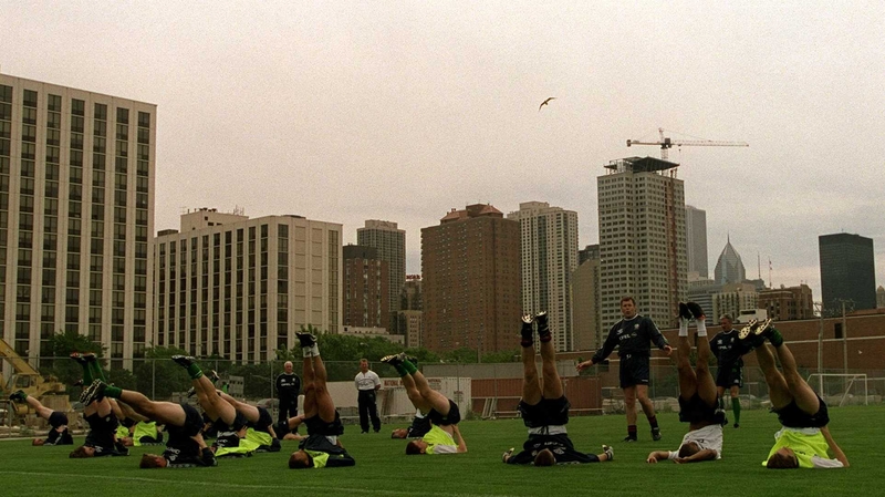 Ireland training in Chicago for the Nike Cup in 2000