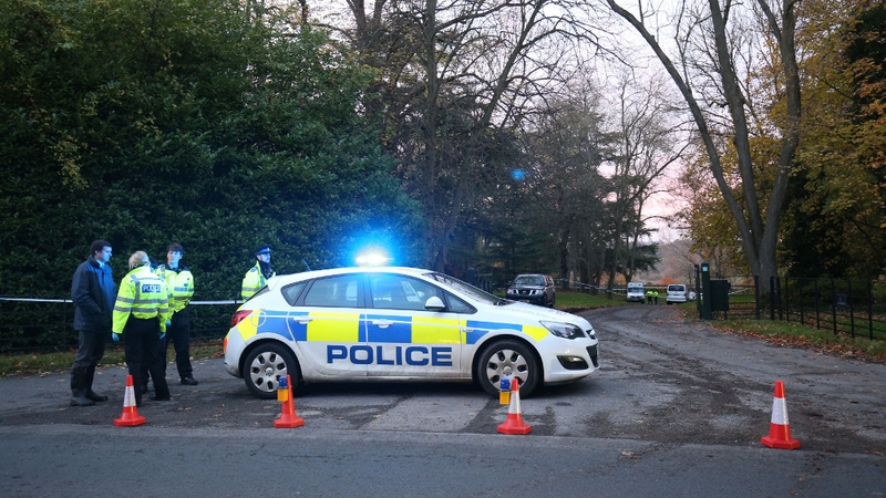 The scene around the crash site has been cordoned off by police