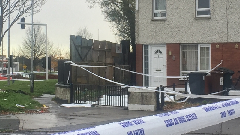Gardaí have sealed off the scene of the shooting in Clondalkin
