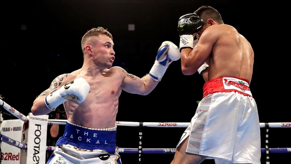 Carl Frampton in action against Horacio Garcia last November