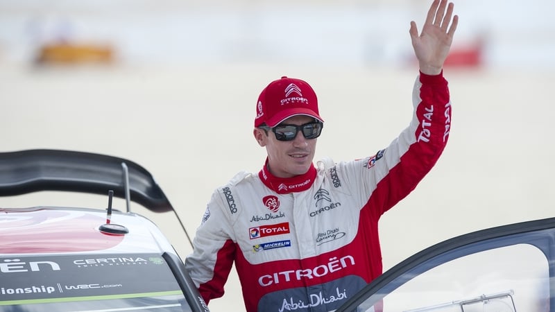 Craig Breen emerged unscathed after his mishap in the rain