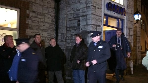 Gardaí reported for duty this morning, but did not enter the building