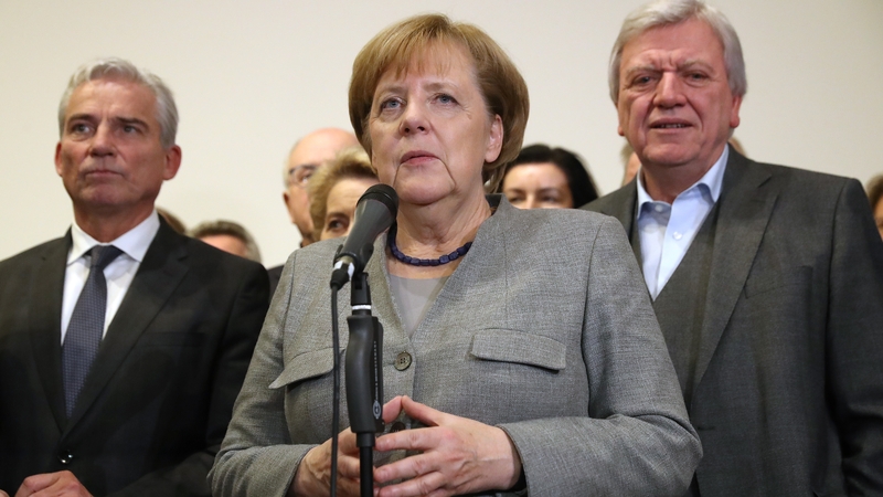 Ms Merkel said she would stay on as acting chancellor