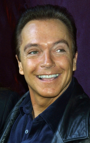 David Cassidy attends an event to unveil the original Santa suit worn by Edmund Gwenn in the original film 'Miracle on 34th Street' in 2001