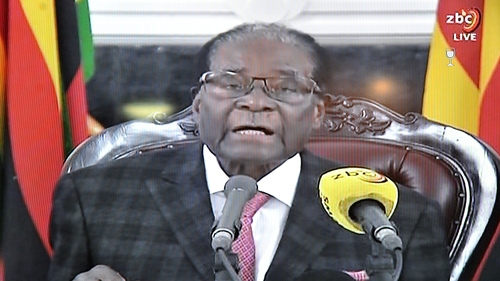 Robert Mugabe is being blamed for the 'unprecedented economic tailspin' in Zimbabwe for the last 15 years
