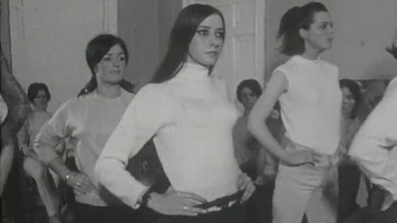 Trainee fashion models.