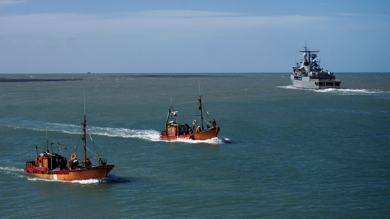 Vessels searching for the missing submarine