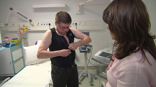 Doctors can view data from the smart vest on a laptop or smartphone