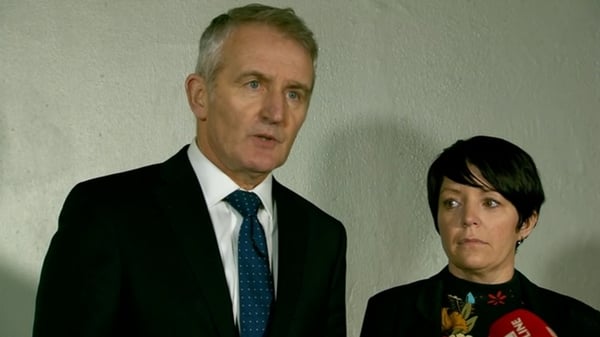 Solicitor Robert Anderson with Louise James following the verdicts