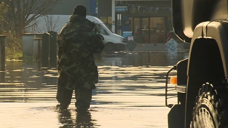 Wednesday's heavy rain caused flooding in parts of Co Laois