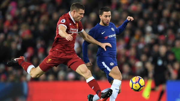 Eden Hazard was lively in the opening stages at Anfield
