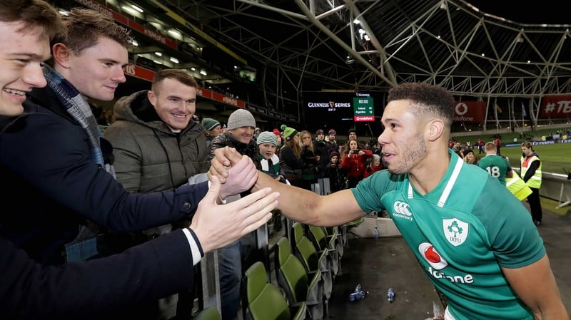 Adam Byrne had a solid debut for Ireland