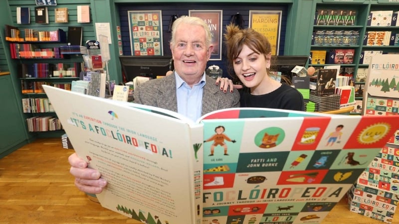 Father-daughter duo John and Fatti Burke, creators of Foclóiropedia