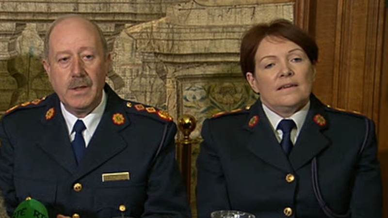 Only one of Nóirín O'Sullivan's (R) six phones was found and two of Martin Callinan's (L) six phones