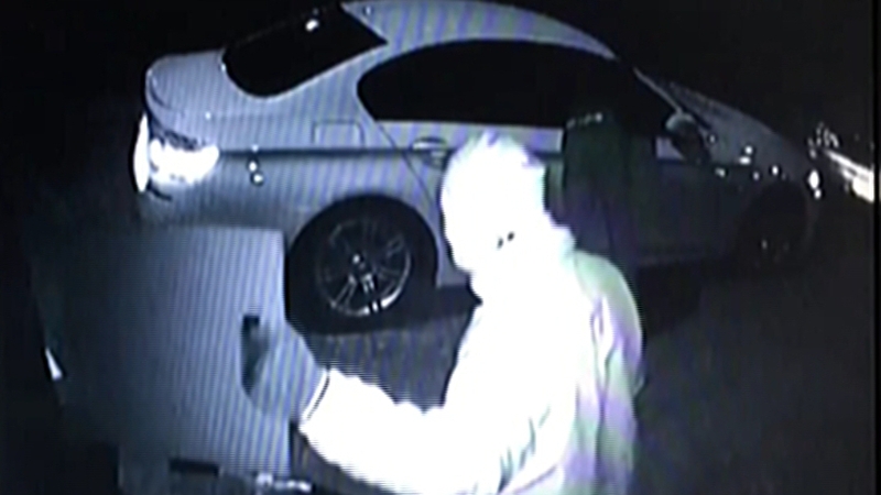 The thieves used a 'relay' device to pick up a signal from the car fob