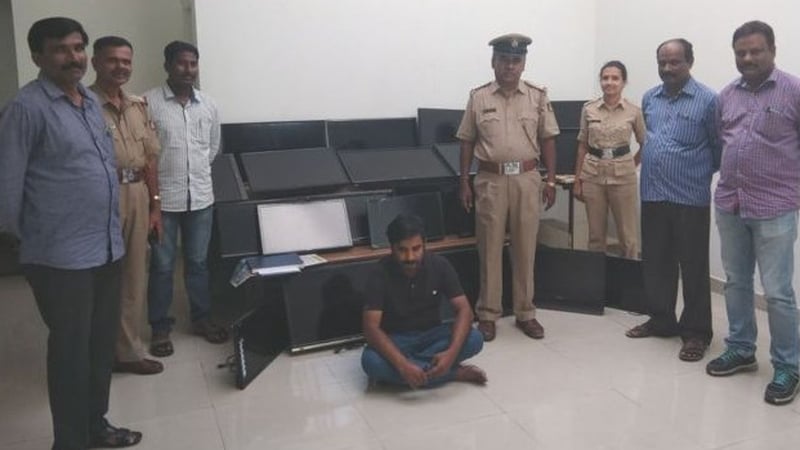 Police in India say that they have recovered 20 of the 120 stolen television sets (Pic: Bangalore Police)