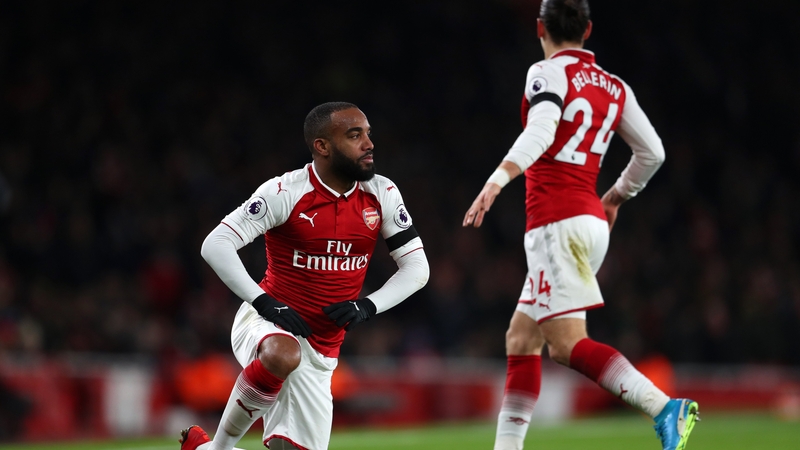 Lacazette scored his seventh Premier League goal of the season against Huddersfield