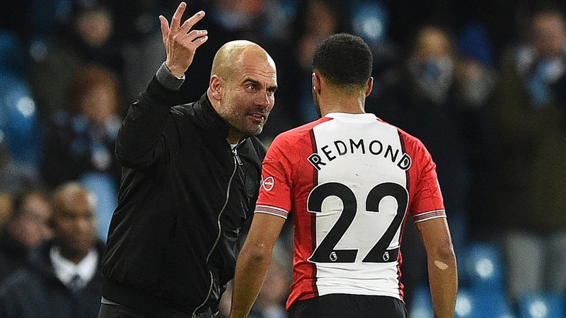 Pep Guardiola spoke to Nathan Redmond after their sides met on Wednesday