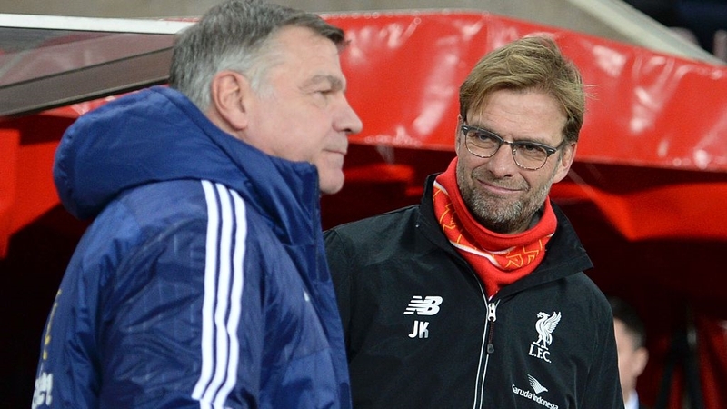 Sam Allardyce (L) and Jurgen Klopp have history