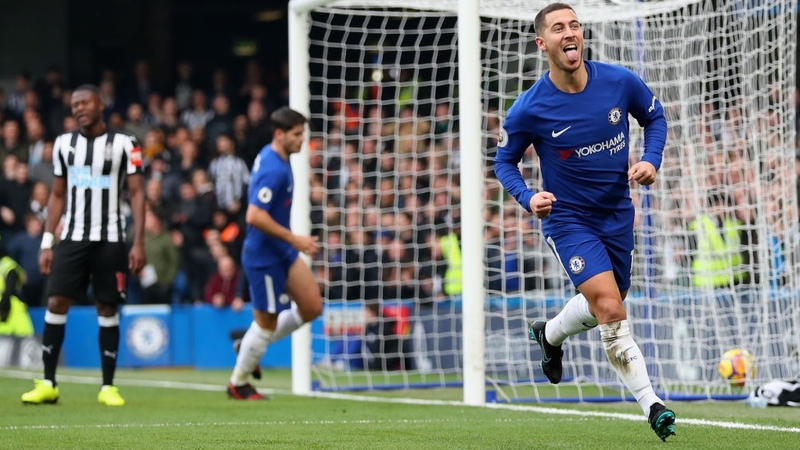 Eden Hazard bagged a brace