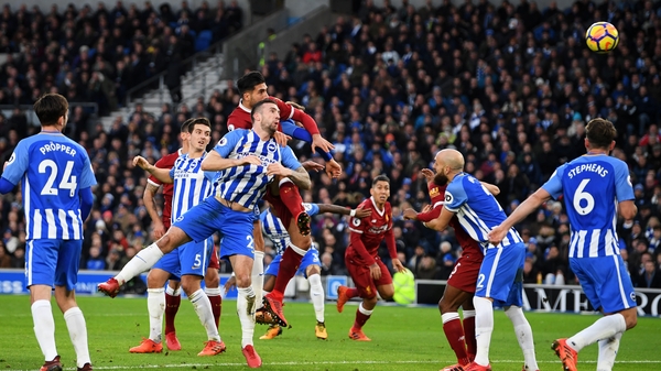 Liverpool scored five against Brighton