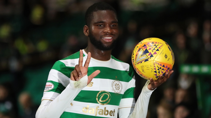 Odsonne Edouard celebrates his treble