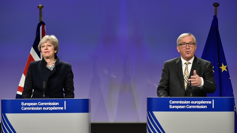 British Prime Minister Theresa May and European Commission President Jean-Claude Juncker