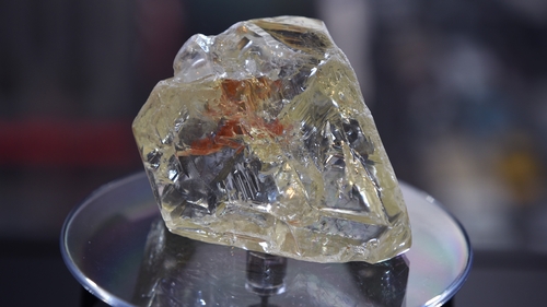 The diamond is between the 10th and 15th ever found in the world