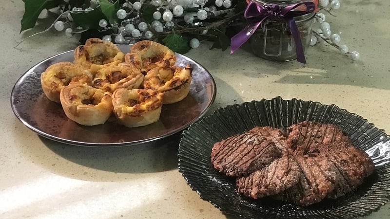 Neven's Christmas Menu for 2017 includes Spiced Cranberry Florentines.