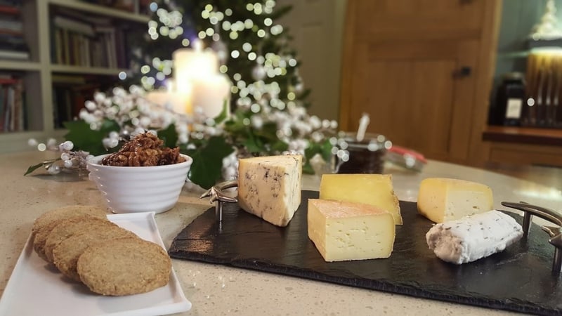 Oat Cookies, Caramelised Walnuts and Cheese