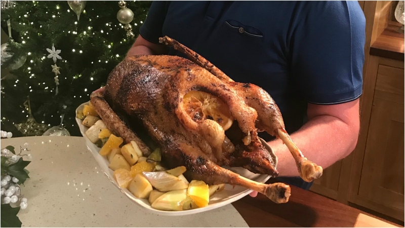 Traditional Roast Goose with Honey & Clove Sauce