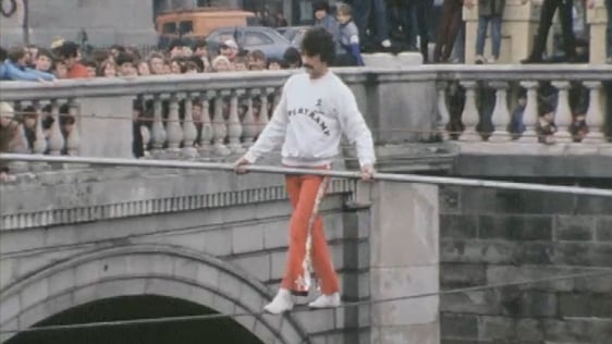 Tightrope Walk Across Liffey