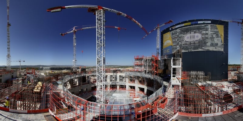 The complicated reactor aims to produce sustainable power by nuclear fusion