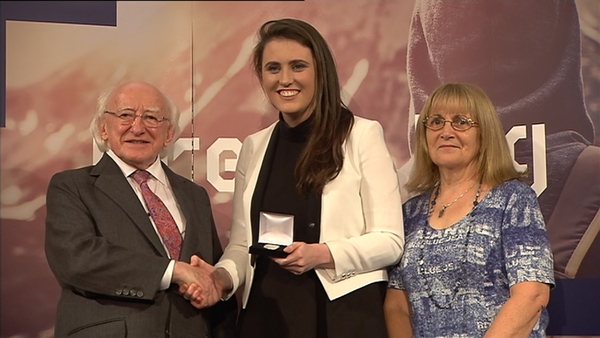President Higgins presented the awards at Dublin Castle