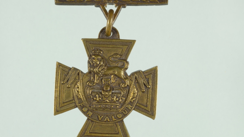 Pte James Duffy was presented with the Victoria Cross by King George V in 1918