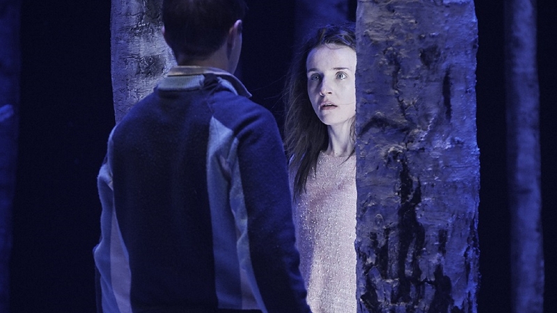 Craig Connolly and Katie Honan star in Let The Right One at the Abbey Theatre. Pic: Roz Kavanagh