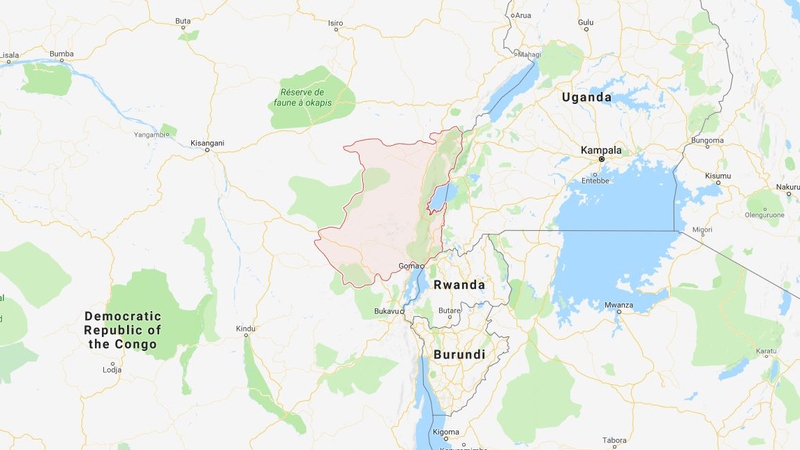 The attack happened in North Kivu province in the Democratic Republic of Congo (Pic: Google Maps)