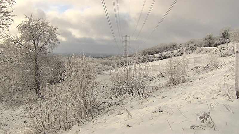 Snowfalls of up to eight centimetres are forecast in parts