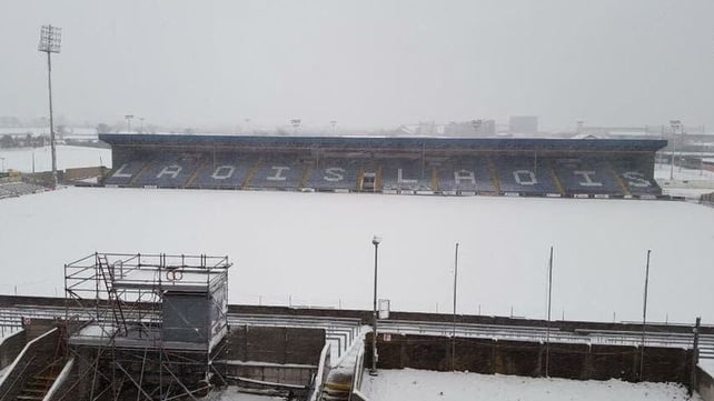 The Leinster club football final was postponed at O'Moore park in Co Laois