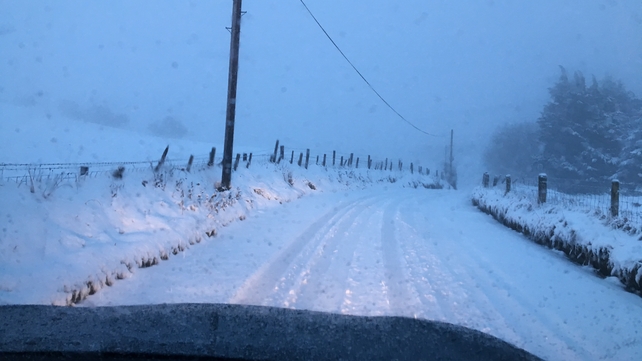 The R114 road from Brittas to Ballinascorney, Dublin