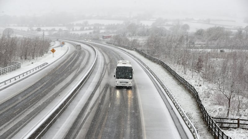 Snow is forecast to arrive in Munster first, with the warning in place from 7am