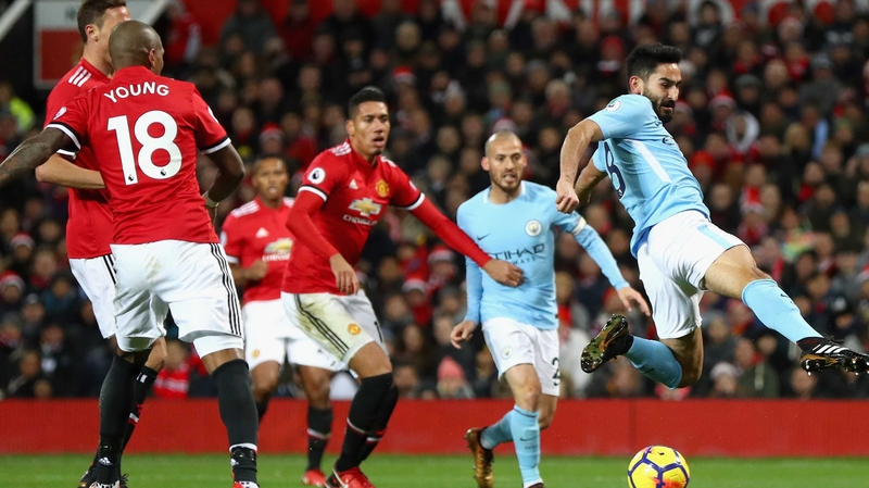 Ilkay Gundogan helped Man City to victory at Old Trafford